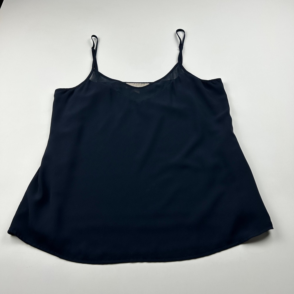 Banana Republic Women's Navy V Neck Cami‎ Top Adjustable Straps Size 4